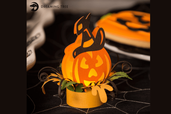 Jack-O-Lantern Halloween Paper Craft Tea Light