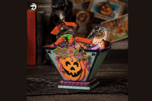 Jolly Jack Halloween Svg Treat Basket