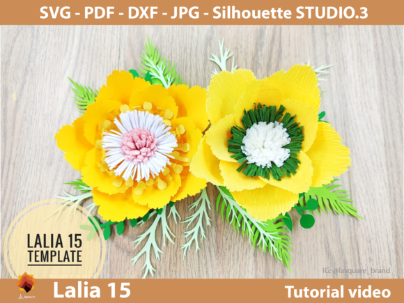 Lalia 15 Giant Flower Svg Petal Template
