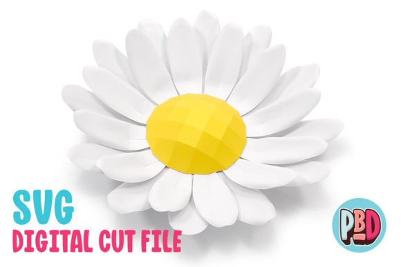 Oversized Paper Daisy SVG Wall Bloom