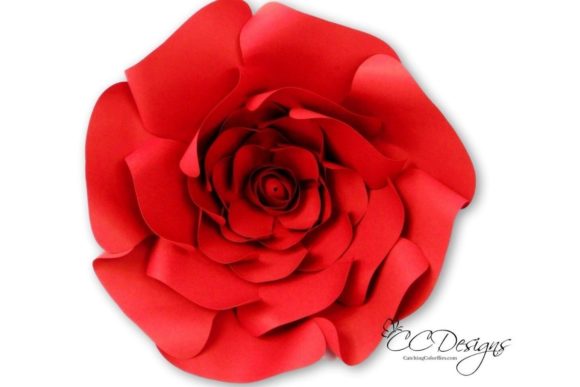 Majesty Rose Giant Paper Flower SVG Template