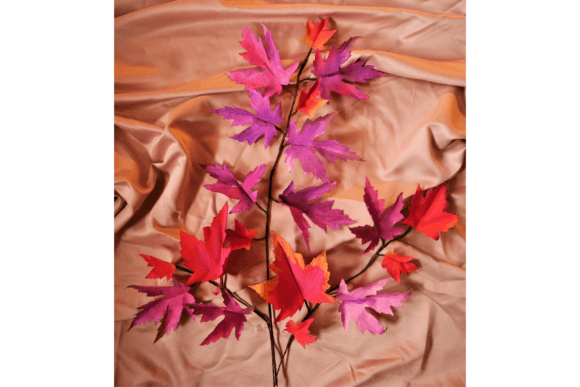 Maple Branch Fall Leaves SVG Arrangement