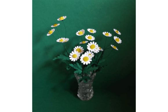 Mini Meadow Paper Daisy SVG Arrangement