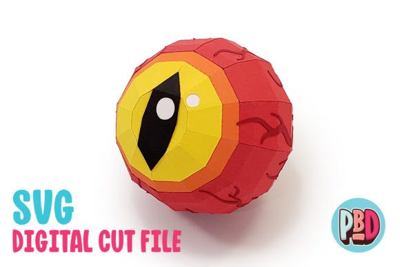Monster Eyeball Halloween Paper Craft