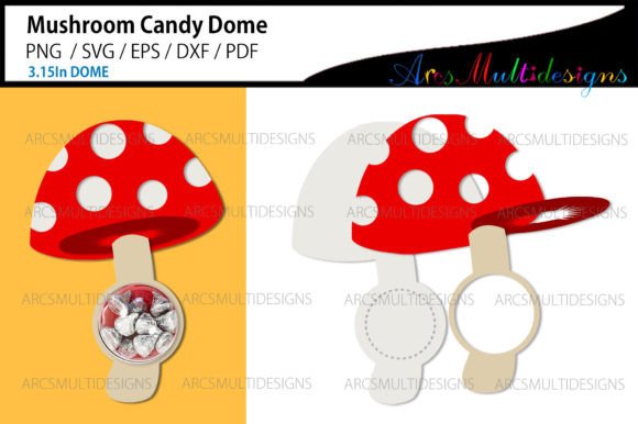 Mushroom Fall Candy Dome Holder