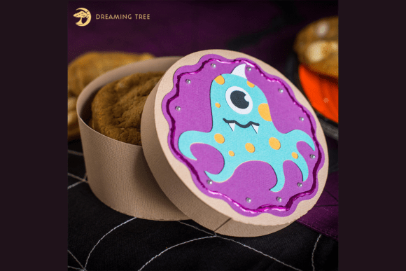 Octopus Halloween Paper Craft Cookie Box