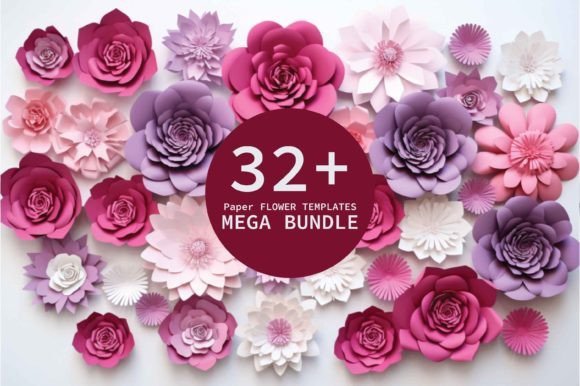 Flexible Paper Flower Bundle Template Set