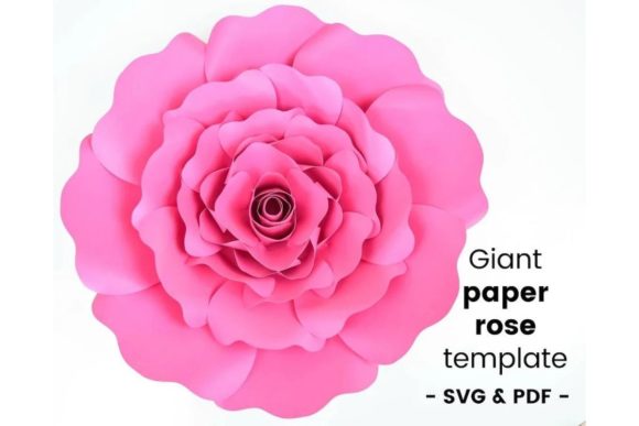 Penelope Giant Paper Flower SVG Rose