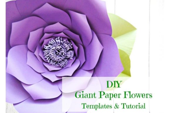 Priscilla Giant Paper Flower SVG Template