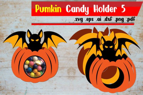 Pumpkin Halloween Candy Dome Treat Holder