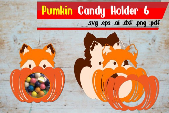 Pumpkin Fall Candy Dome Holder No. 6