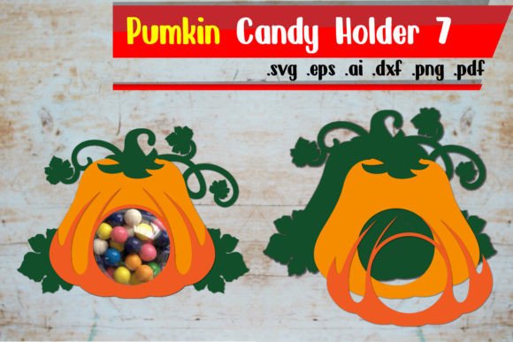 Pumpkin Halloween Candy Dome Treat Holder