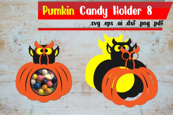 Pumpkin Fall Candy Dome Holder No. 8