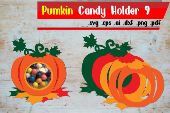 Pumpkin Fall Candy Dome Holder No. 9