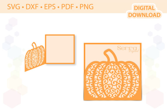 Pumpkin Fall Card Greeting Template