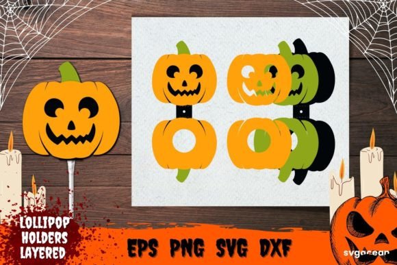 Pumpkin Lollipop Holder Treat Display