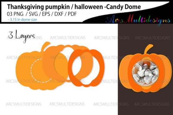 Pumpkin Fall Candy Dome Craft