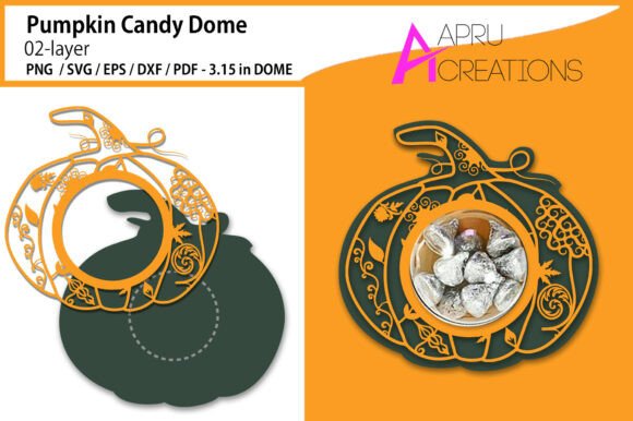 Pumpkin Fall Candy Dome Holder