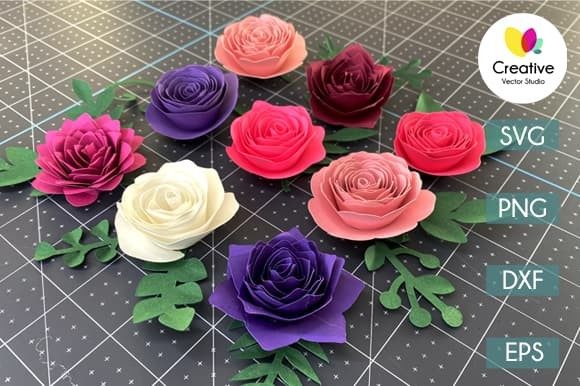 Rolled Blooms Paper Flower Bundle Set