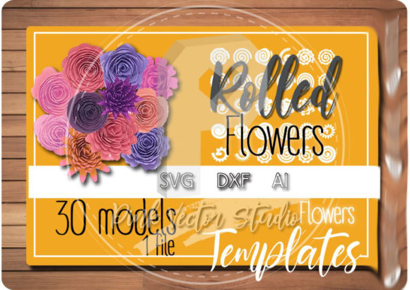 Rolled Petals Paper Flower Bundle Set