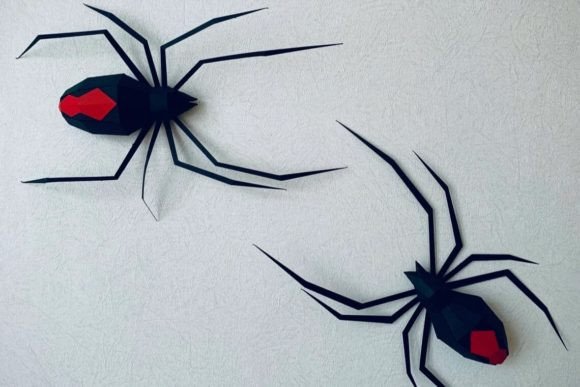 Black Widow Halloween Svg Paper Spider