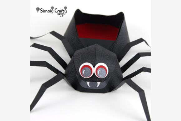 Spider Candy Halloween Paper Craft Box