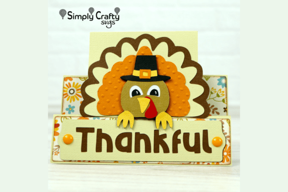 Turkey Thanksgiving Card With Gratitude