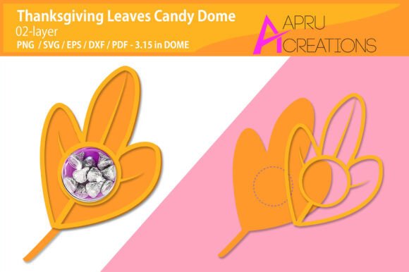 Autumn Leaf Fall Candy Dome Holder