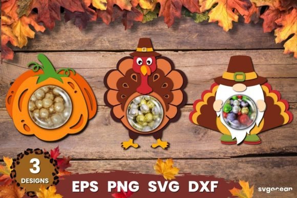 Thanksgiving Fall Candy Dome SVG Bundle