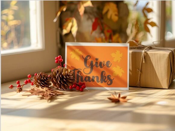Autumn Thanksgiving Card SVG Layers