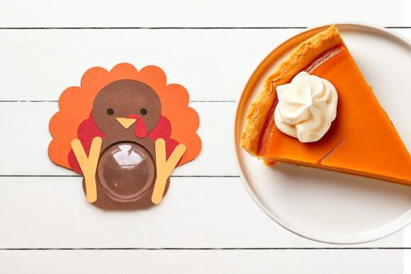 Festive Turkey Fall Candy Dome Cut File