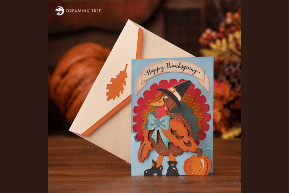Tom Keepsake Turkey Svg Greeting Card