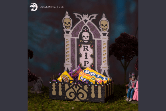 Graveyard Halloween Svg Treat Box
