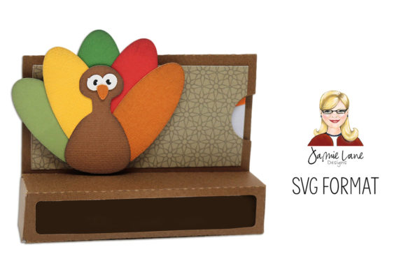 Turkey Thanksgiving Card Candy Holder