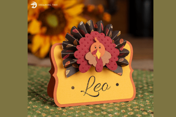 Turkey Thanksgiving Card Place Holder