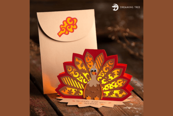 Cozy Glow Turkey SVG Tea Light Card