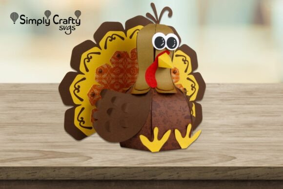 Tom Turkey SVG Paper Centerpiece