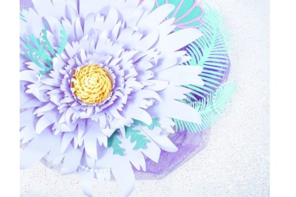 Whimsy Giant Paper Flower SVG Template