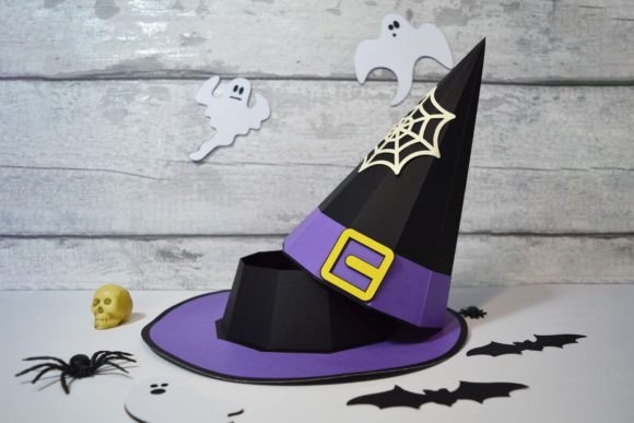 Gift Box Witch Svg Hat Project