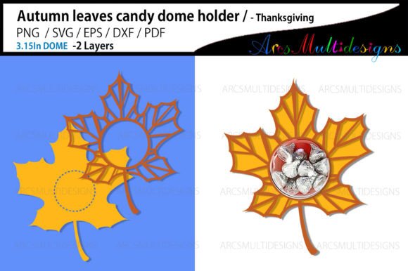 Maple Fall Candy Dome Leaf Holder