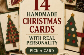 Cover for 14 DIY handmade Christmas cards with real personality.