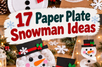 Paper plate snowman craft ideas for simple winter fun