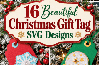 16 Beautiful Christmas Gift Tag SVG Designs