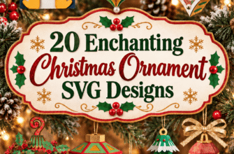 20 Enchanting Christmas Ornament SVG Designs