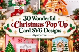 30 Wonderful Christmas Pop Up Card SVG Designs