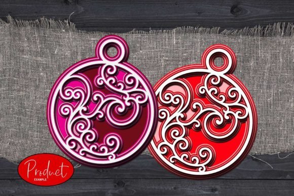 Multilayer Christmas Ornament Template Project