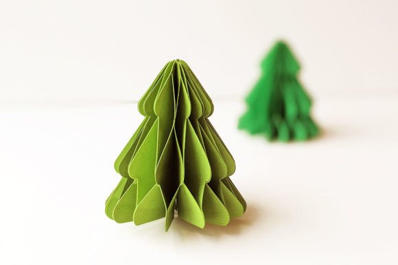 Honeycomb Christmas Tree SVG Paper Sculpture
