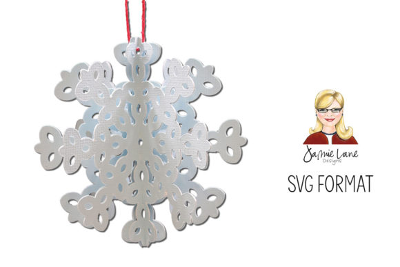 Dimensional Ornament Snowflake SVG Cut File