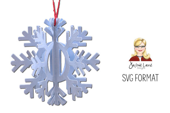 3D Ornament Snowflake SVG Paper Design