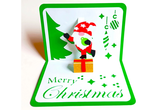 Festive Christmas Pop Up Card Svg Templates